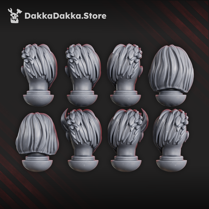 Battle Witches Heads Set x8