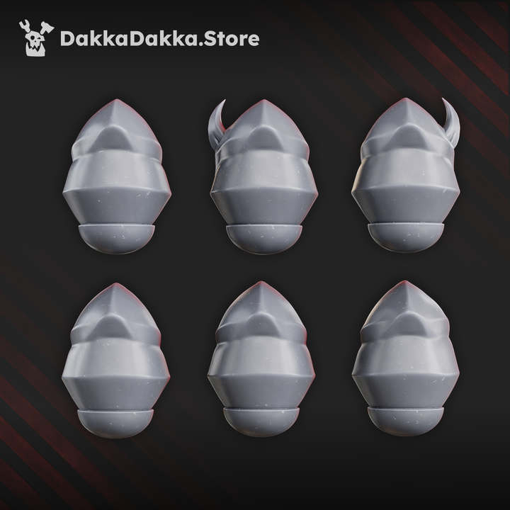 Blightshield Witches Heads Set x6