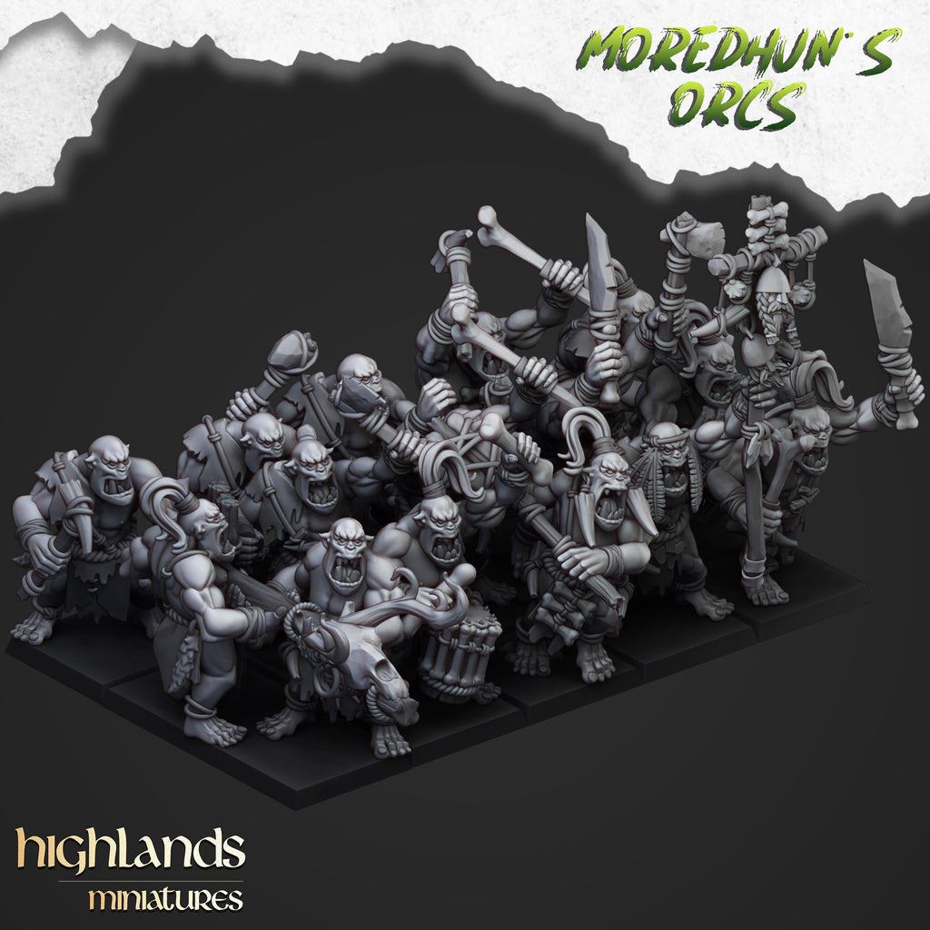 Cave Orcs with Hand Weapons - Moreduhn's Orcs
