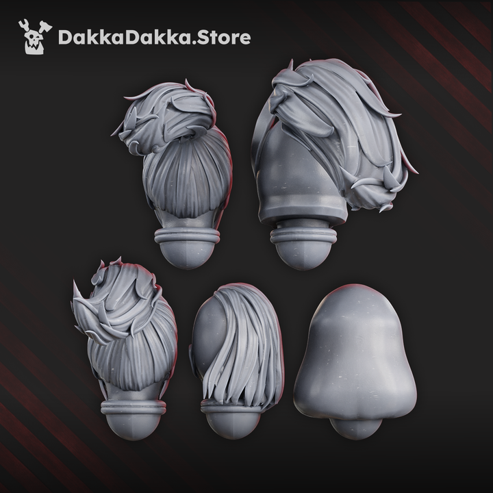 Lunar Angels Heads Set (5 heads)