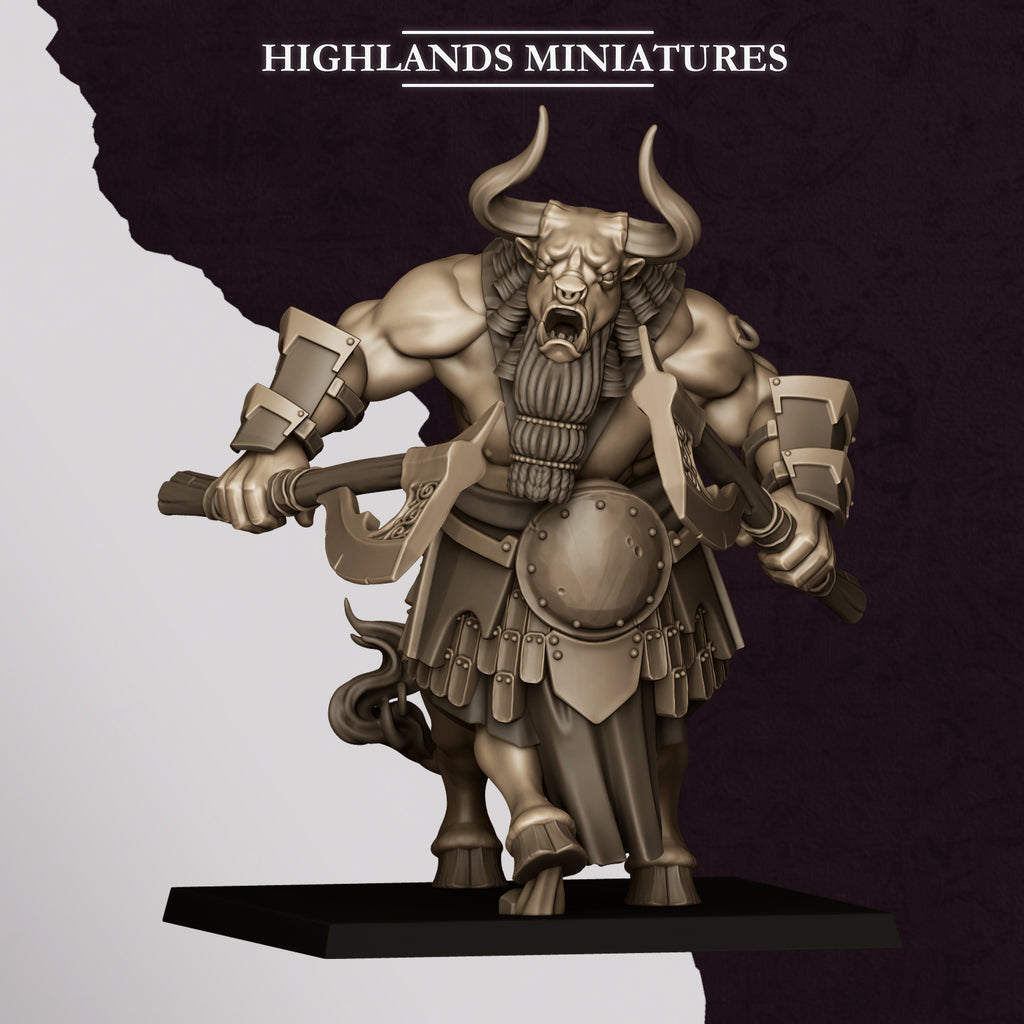 Marduk Minotaurs with Hand Weapon and Shield