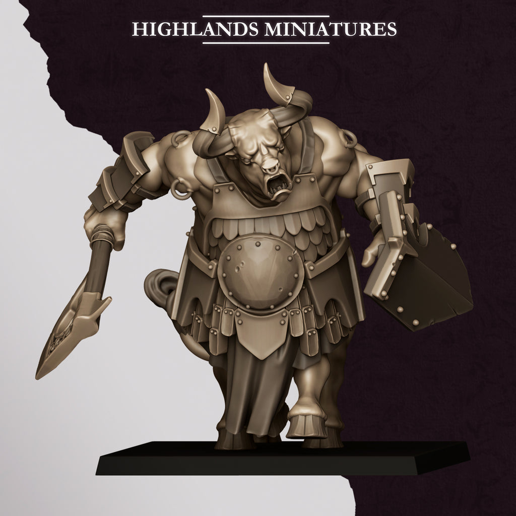 Marduk Minotaurs with Hand Weapon and Shield