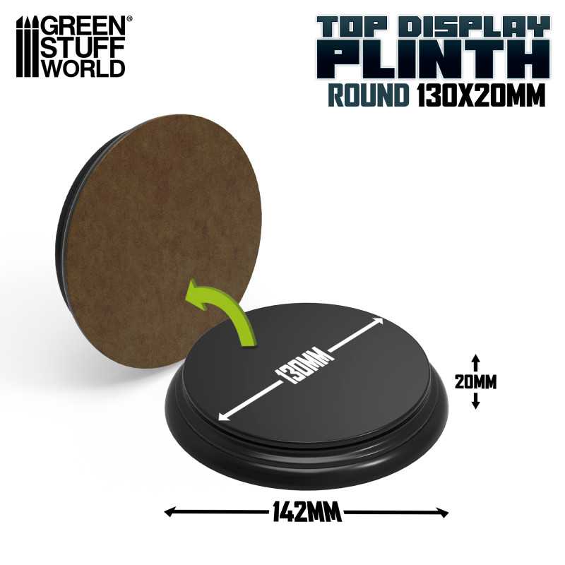 Plinth Round - Black - 13cm