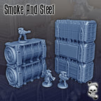 Smoke And Steel - Warhammer 40k WTC Terrain Medium Set