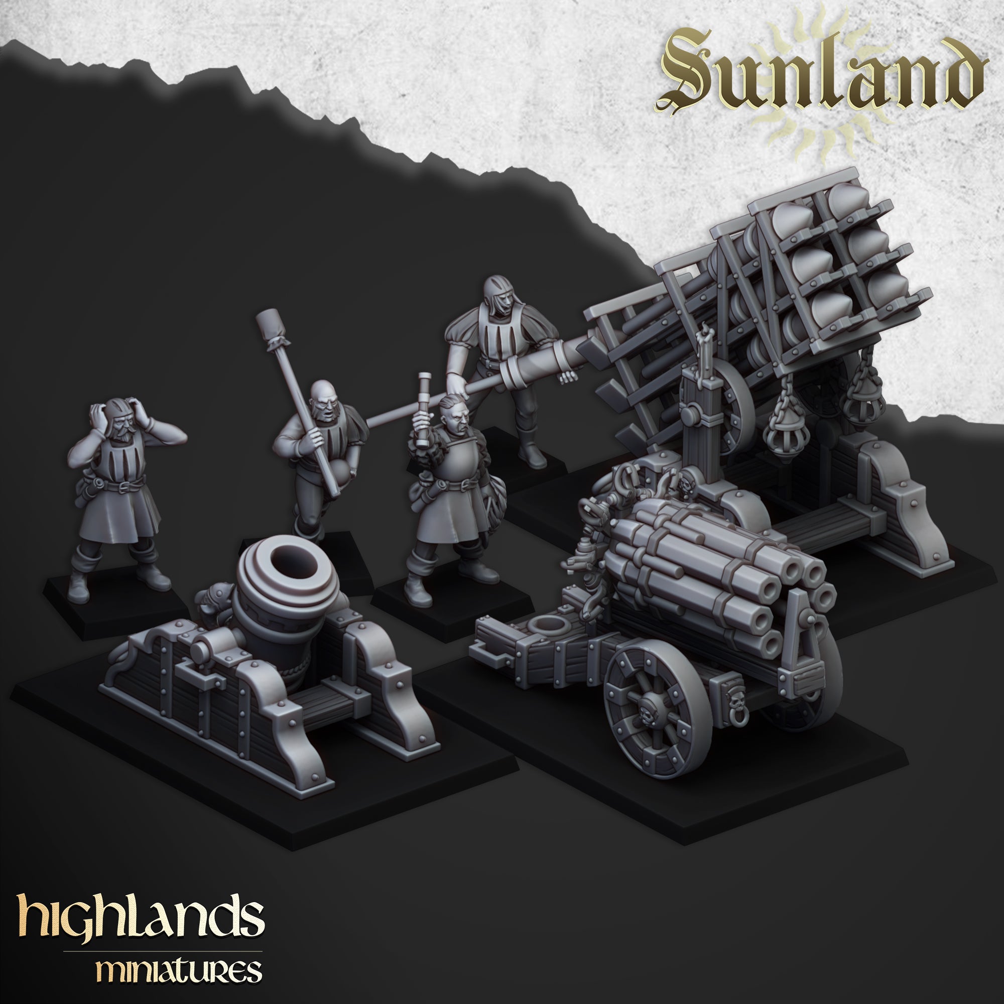 Sunland Artillery (Mortar, Volley Gun, Rocket Launcher)