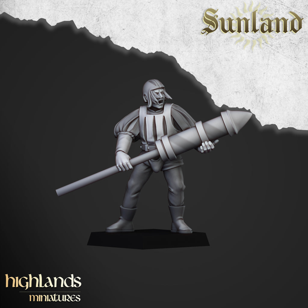 Sunland Artillery (Mortar, Volley Gun, Rocket Launcher)