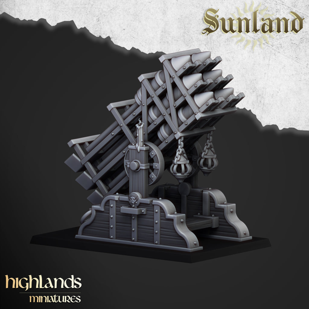 Sunland Artillery (Mortar, Volley Gun, Rocket Launcher)