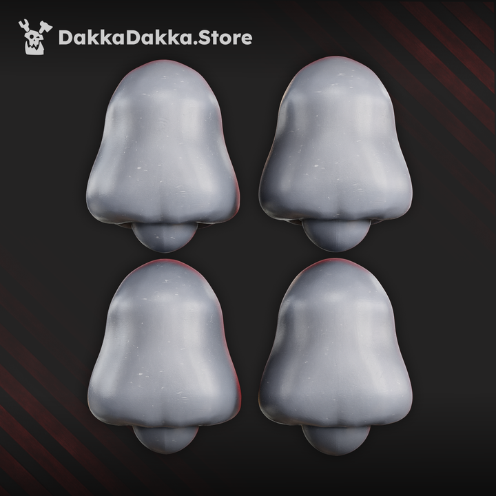Silver Guards Heads Set