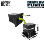 Plinth Block - Black - 4x4 cm