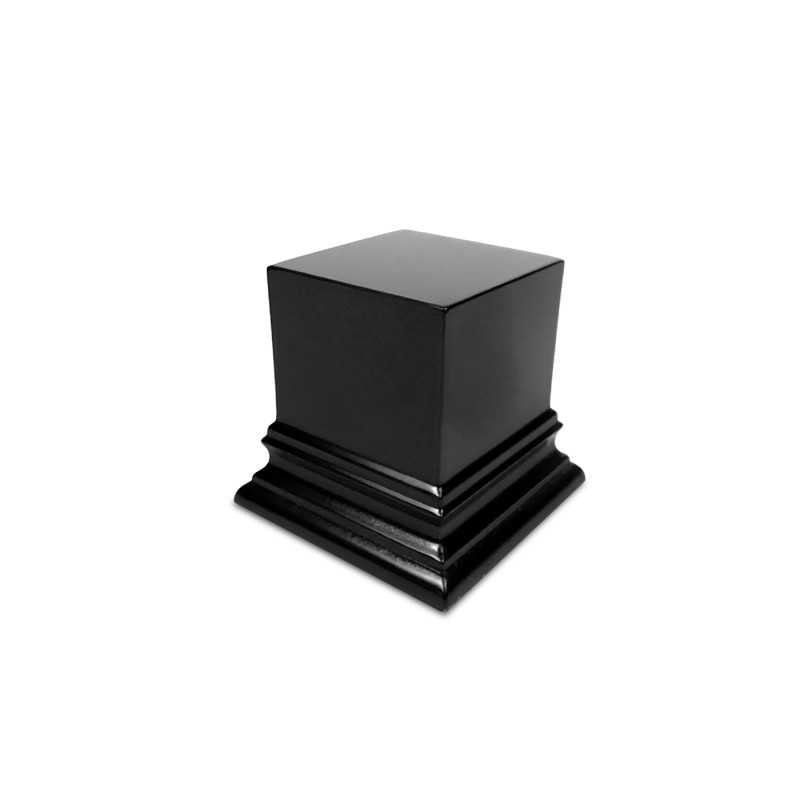 Plinth Block - Black - 4x4 cm
