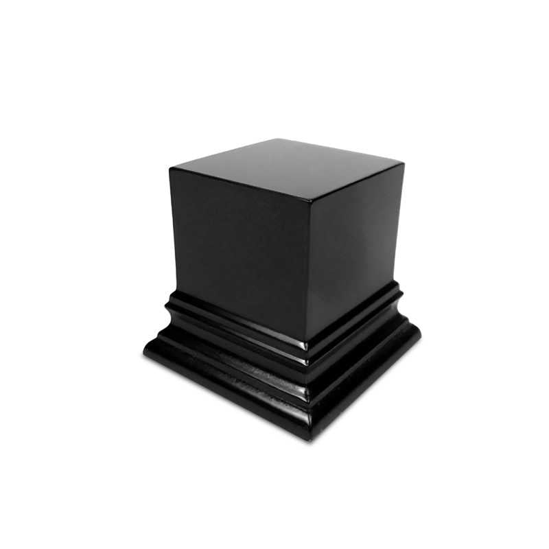 Plinth Block - Black - 6x6 cm